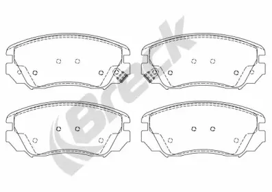 Комплект тормозных колодок, дисковый тормоз BRECK купить